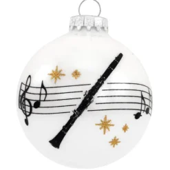 Outlet Personalized Clarinet Glass Bulb Ornament Music