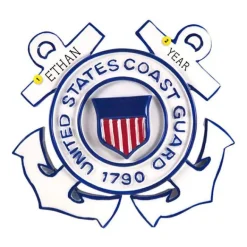 Outlet Personalized Coast Guard Ornament Military & Patriotic