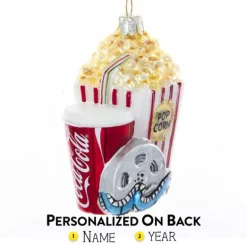 Shop Kurt Adler Personalized Coca-Cola® Coke Movie Night Ornament