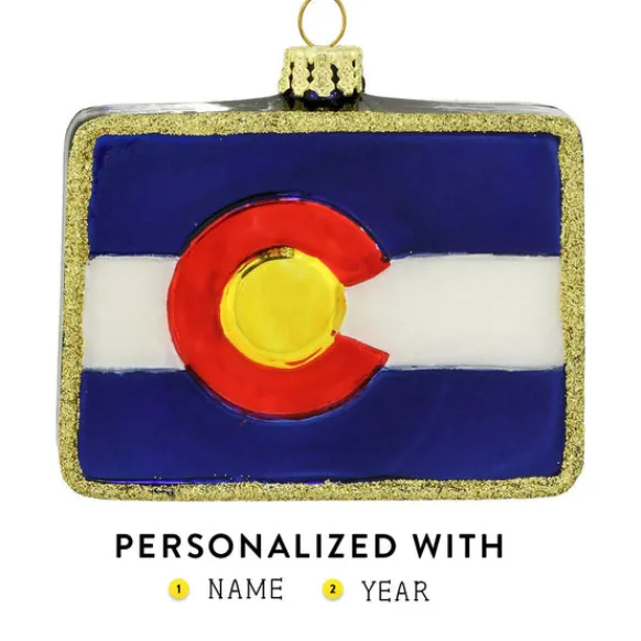 Hot Bronners Personalized Colorado Shape Ornament