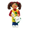 Hot Personalized Craft Project Ornament - Female, Brown Hair Hobbies & Activities