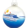 Fashion Personalized Cruise Ship Glass Ornament Transportation