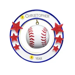 Best Sale PolarX Personalized 3D Baseball Ornament
