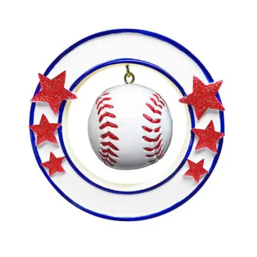 Best Sale PolarX Personalized 3D Baseball Ornament