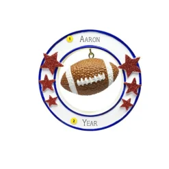 Hot PolarX Personalized 3D Football Ornament