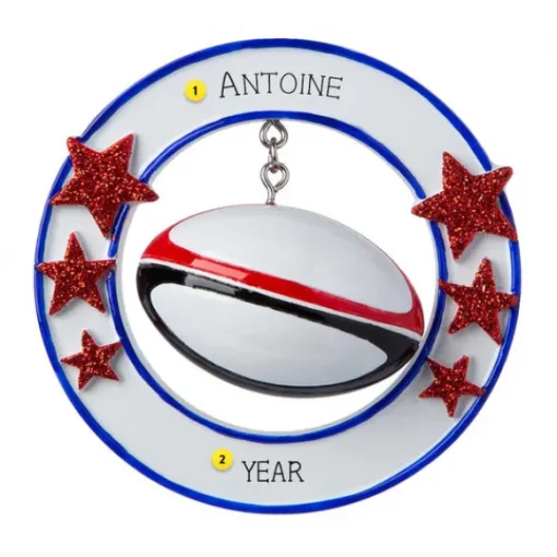 Best Sale PolarX Personalized 3D Rugby Ornament