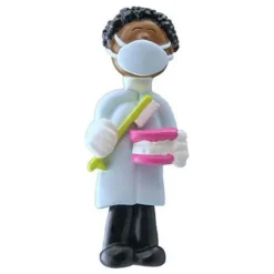 Online Ornament Central Personalized Dental Professional Ornament - Male, African American