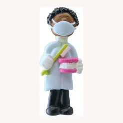 Online Ornament Central Personalized Dental Professional Ornament - Male, African American
