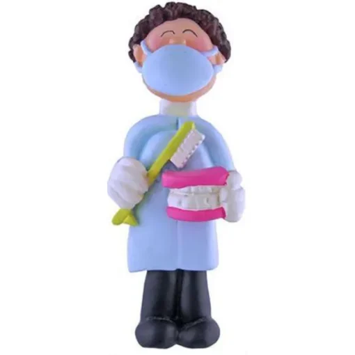 Online Ornament Central Personalized Dental Professional Ornament - Male, Brunette