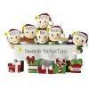 Online PolarX Personalized Dinner Table Family Of 6 Ornament