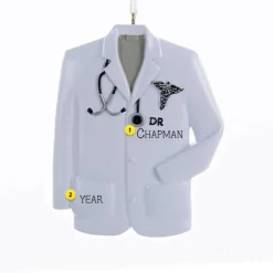 Discount Kurt Adler Personalized Doctor Coat Ornament