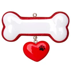 Fashion PolarX Personalized Dog Bone Ornament