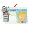Store Personalized Driver's License With Key Fob Ornament - Male, Blonde New Drivers