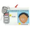 Shop Personalized Driver's License With Key Fob Ornament - African American Male New Drivers