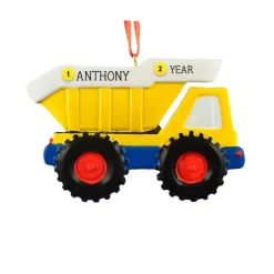 Cheap Personalized Dump Truck Ornament Transportation