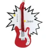 New Personalized Electric Guitar Ornament - Red Music