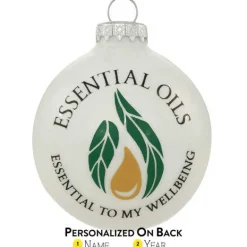 Online Personalized Essential Oils Glass Bulb Ornament Inspirational