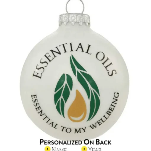 Online Personalized Essential Oils Glass Bulb Ornament Inspirational