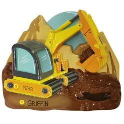 Hot Personalized Excavator Ornament Transportation
