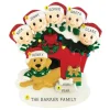 Shop PolarX Personalized Family Of 5 With Dog Ornament