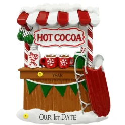 Cheap PolarX Personalized Festive Hot Cocoa Stand Ornament