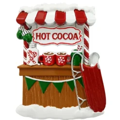 Cheap PolarX Personalized Festive Hot Cocoa Stand Ornament