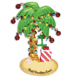 Store PolarX Personalized Festive Palm Tree Ornament