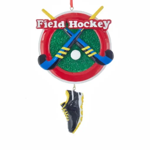 New Kurt Adler Personalized Field Hockey Ornament