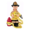Best Sale Ornament Central Personalized Firefighter With Hose Ornament