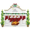 New Personalized Fireplace Mantel Stockings Family Of 9 Table Top Decoration Table Tops