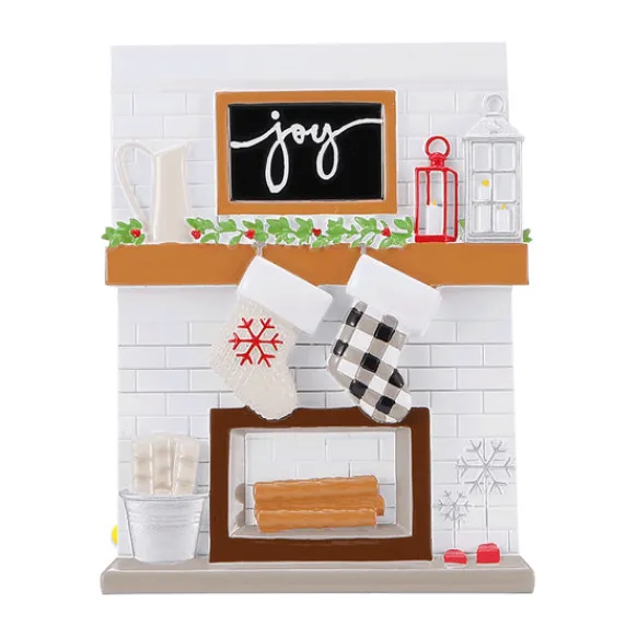 Clearance Personalized Fireplace Mantel Couple Ornament Couples