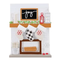 Flash Sale PolarX Personalized Fireplace Mantel Family Of 3 Ornament