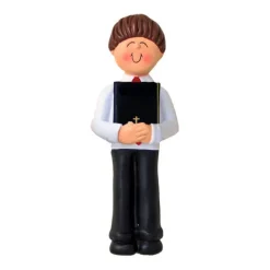 Shop Personalized First Communion Ornament - Male, Brown Hair Angels & Religious