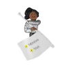 New Ornament Central Personalized Flag Twirlers Ornament - African American Female