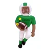 Clearance Ornament Central Personalized Football Player Ornament - African-American Male, Green Uniform