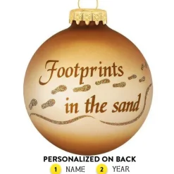 Sale Personalized Footprints Ornament Angels & Religious