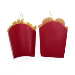 Fashion Kurt Adler Personalized French Fries Or Chicken Nuggets Ornament