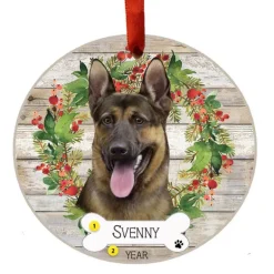 Flash Sale E & S Imports Personalized German Shepherd Ornament