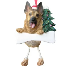New E & S Imports Personalized German Shepherd Dog Ornament