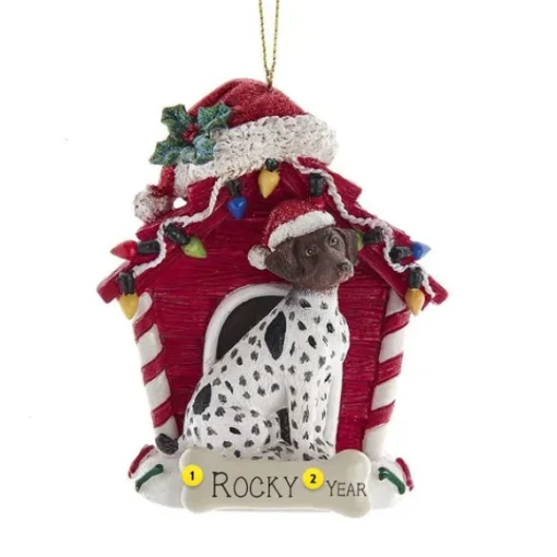 Online Kurt Adler Personalized German Shorthair Pointer In Dog House Ornament