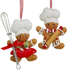 Outlet Kurt Adler Personalized Gingerbread Chef Ornament