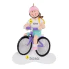 Cheap Rudolph & Me Personalized Girl Riding Bike Ornament - Brunette