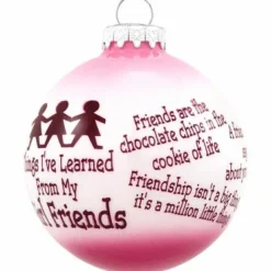 New Personalized Girlfriends Glass Ornament Friends