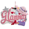 Online Personalized "Glamma" Ornament Family Members