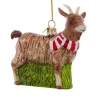 Online Personalized Glass Goat Ornament Horse & Farm