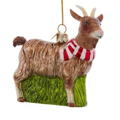 Online Personalized Glass Goat Ornament Horse & Farm