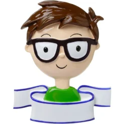 Cheap Personalized Glasses Ornament - Male Growing Up