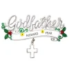 New Personalized Godfather Cross Ornament Angels & Religious