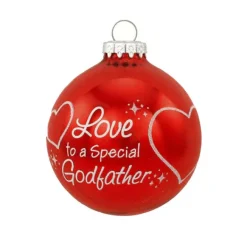 Discount Personalized Godfather Glass Ornament Angels & Religious