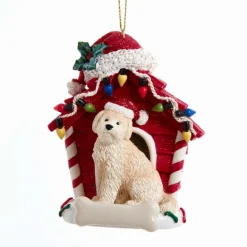 Sale Kurt Adler Personalized Goldendoodle In Dog House Ornament